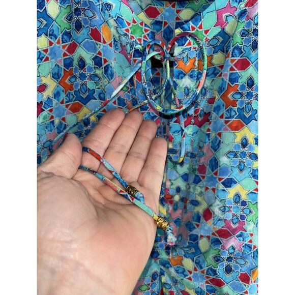 APNY Medium Multicolor Long Sleeve Blouse Size - Picture 5 of 8